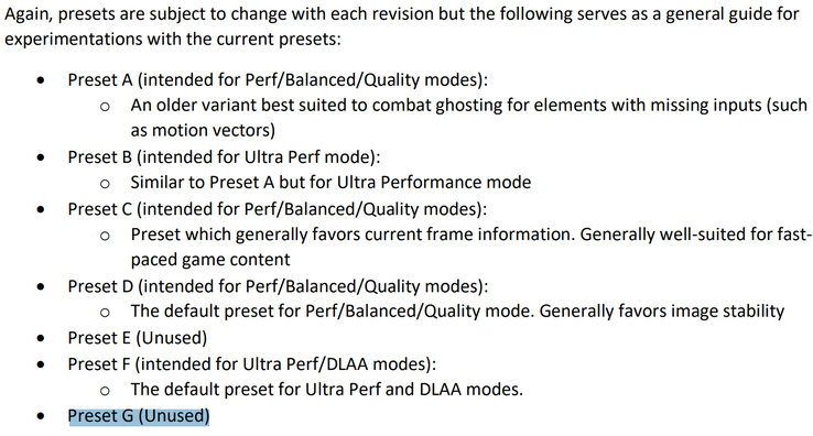 Preset G maakt een mysterieuze verschijning (Afbeelding Bron: Nvidia)