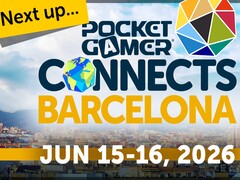 Officiële promotieafbeelding voor Pocket Gamer Connects Barcelona 2026.
