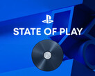 Banner voor PlayStation State of Play met afbeelding van de PS5-schijf