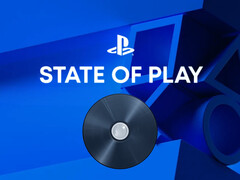 Banner voor PlayStation State of Play met afbeelding van de PS5-schijf