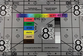 Photo of test chart