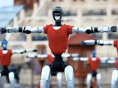 Unitree-robots tijdens een gechoreografeerd optreden