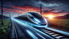 De Infinity Train van Fortescue zal volledig zonder fossiele brandstoffen of tussentijds opladen rijden. (Afbeeldingsbron: DallE3)