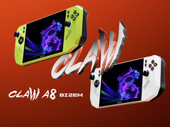 MSI heeft besloten om zijn eerste AMD gaming handheld in twee kleuren aan te bieden. (Afbeeldingsbron: MSI)