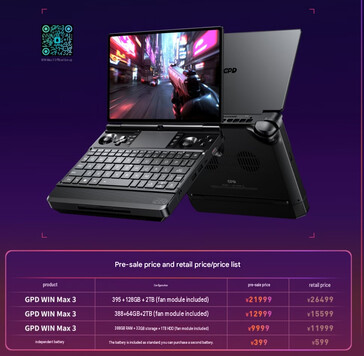 Chinese prijsgegevens van de Win Max 3 (machinaal vertaald)