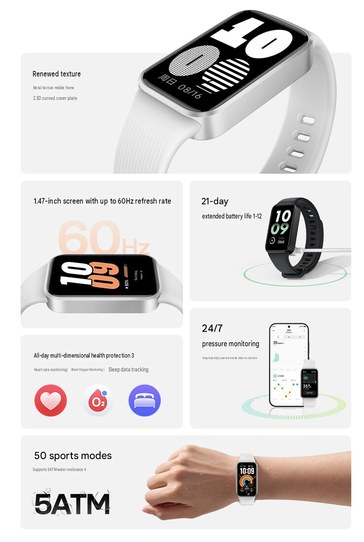 Belangrijkste kenmerken van de Redmi Band 4 (machinaal vertaald)