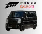 2020 Suzuki Every PZ Turbo Special Kei auto onder Forza Horizon logo (Afbeelding bron: AR12Gaming YouTube, Xbox Wire met bewerkingen)