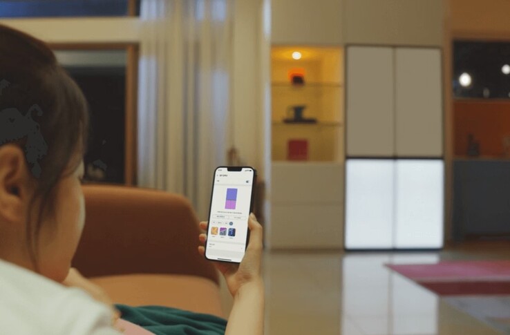 De LG InstaView koelkast met MoodUP (beeldbron: LG)