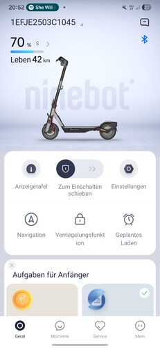 Ninebot F3 Pro-app
