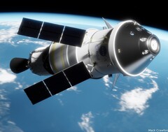 De Orion-shuttle die in 2024 op de maan moet landen (Beeldbron: NASA)