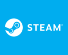 Het Steam-logo op een blauwe achtergrond (bron: Valve)