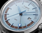 De wijzerplaat van de Timex Marlin GMT TW2Y84100