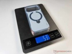 De Torras Ostand Q3 Air Pro iPhone-hoes weegt ongeveer 53 g.