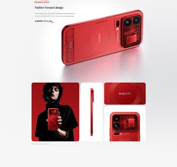 De Xiaomi 18 Pro Max is ook verkrijgbaar in een transparante rode limited edition