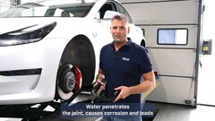 Meyle biedt degelijke vervangingen voor de OEM-vering van Tesla. (Afbeeldingsbron: Meyle/YT)