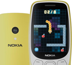 HMD Global biedt de Nokia 3210 2024 aan in de kleuren Grunge Black, Scuba Blue en Y2K Gold. (Afbeeldingsbron: HMD Global)