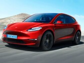 Tesla Model 2 hatchback concept render (afbeelding: CarWow)