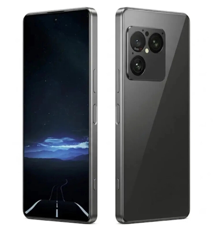Een renderafbeelding van de vermeende Xperia 1 VIII met een 21:9-scherm en een perforatieontwerp.