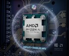 AMD Ryzen AI PRO 400-serie met AI-gegenereerde Copilot thema-achtergrond.