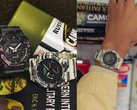 Afgebeeld - de Casio G-Shock GA-2100CM-8A en GA-2100CM-5A (links), en de GA-2100CM-5A (rechts).