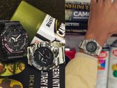 Afgebeeld - de Casio G-Shock GA-2100CM-8A en GA-2100CM-5A (links), en de GA-2100CM-5A (rechts).