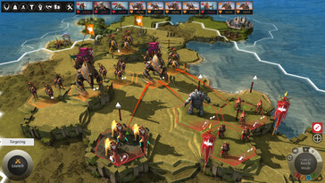 Een afbeelding die een gevecht in Endless Legend toont.