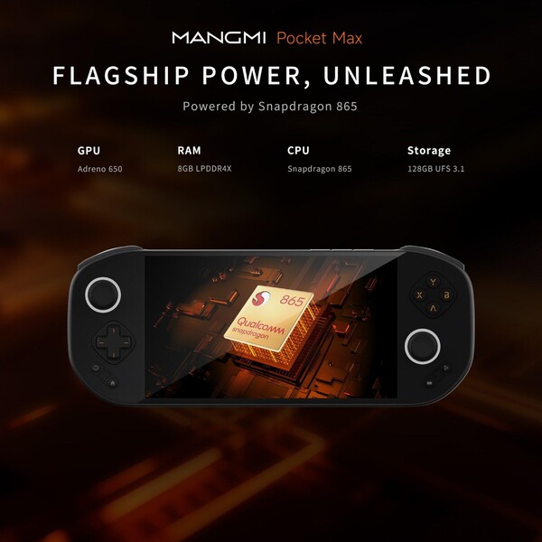 De Mangmi Pocket Max wordt aangedreven door de Snapdragon 865-processor. (Afbeeldingsbron: Mangmi)