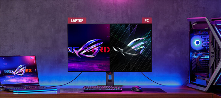 De ROG Strix OLED XG32UCWG beschikt over een KVM-switch. (Afbeeldingsbron: Asus)