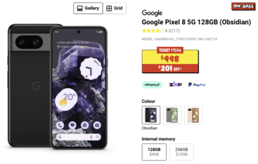 Pixel 8 krijgt een korting van AUD $201 in Australië. (Bron: JBHIFI)