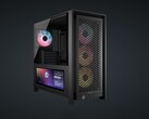 De Corsair Frame 4000D mid-tower gaming PC-behuizing wordt nu geleverd met een LCD-variant, met een 14,5-inch aanraakscherm. (Afbeeldingsbron: Corsair)