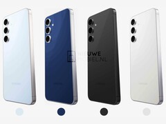 De vermeende vier lanceringskleuren voor de Galaxy S25 FE. (Afbeeldingsbron: Nieuwe Mobiel)