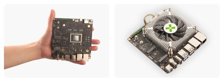 De single-board computer werkt het beste met actieve koeling (Afbeelding bron: Radxa)