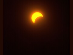 Een beeld van de eclips van april 2024