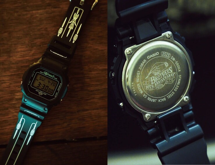 Het Casio G-Shock x Mr. Brothers Cut Club DW-5600X horloge. (Afbeelding bron: Mr. Brothers Cut Club)