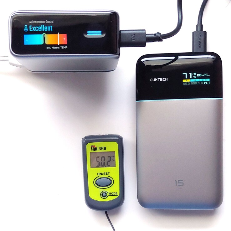 De Cuktech 10 Ultra bereikte 50,2°C (122,4°F) tijdens het testen.