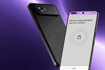 De Ledger Atom van voren en van achteren