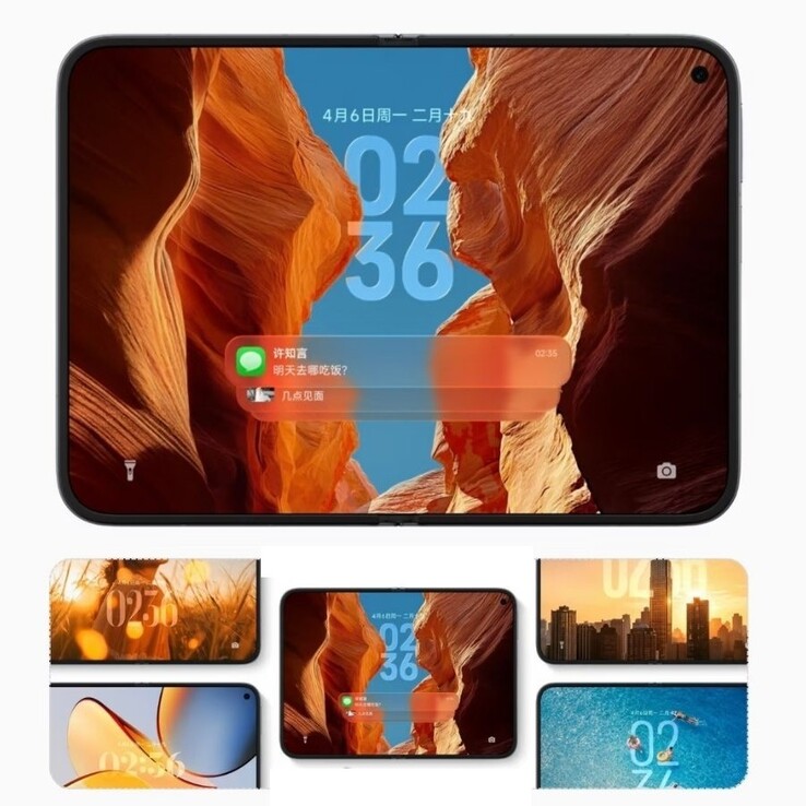Het interne 7:5-scherm van de Xiaomi Mix Fold 5 wordt voor het eerst onthuld.