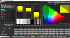 CalMAN ColorChecker gekalibreerd (AdobeRGB doelkleurruimte)