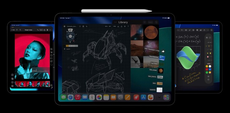 De iPhone Fold zou een beeldverhouding kunnen hebben die lijkt op die van de iPad Pro (Afbeelding bron: Apple)