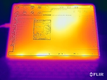 Stresstest oppervlaktetemperaturen (voorkant)