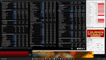 De KFA2 GeForce RTX 5070 Ti 1-Click OC tijdens de stresstest