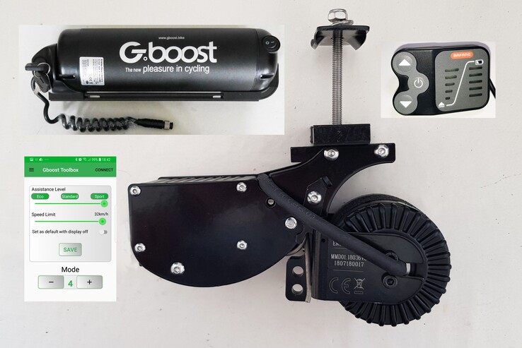 De Gboost Platinum e-bike ombouwset. (Beeldbron: Gboost)