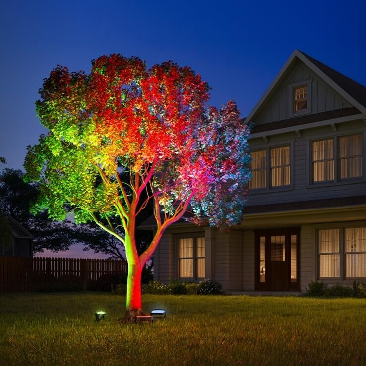 De Govee buitenverlichting voor bomen. (Afbeeldingsbron: Amazon)
