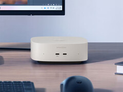 De UFS-variant kost momenteel $499,99. Afgebeeld: een promotiefoto waarop de voorkant van de mini-pc te zien is.