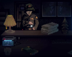 In Last Report kruipen spelers in de huid van een nachtdienst parkwachter. Afgebeeld - een screenshot uit het spel. (Afbeeldingsbron: Steam)