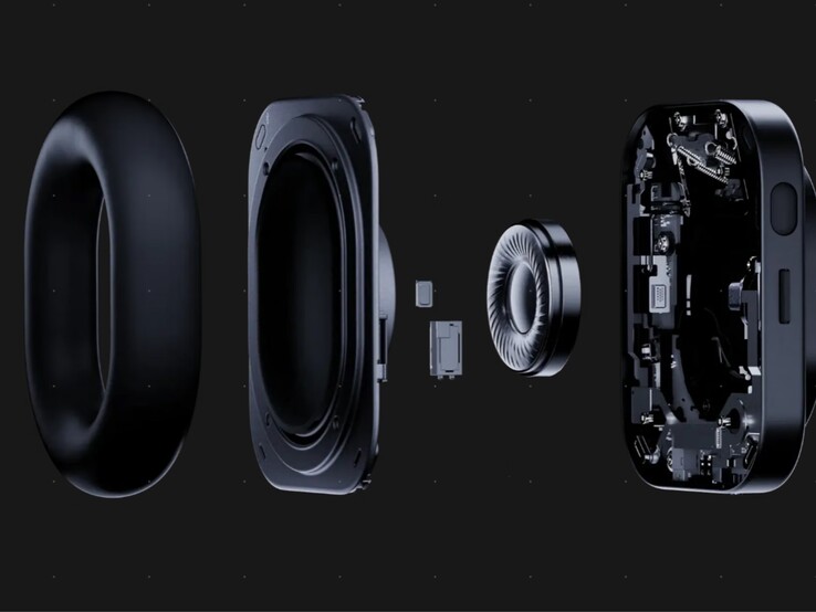 De Nothing Headphone (1) Pro maakt gebruik van een dynamische driver van 40 mm, een precisiedriver van 13 × 8 mm en een xMEMS-tweeter in elke oorschelp.