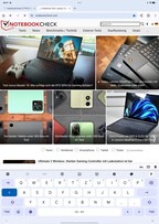 Oppo Pad 4 Pro: Standaard toetsenbord in staande oriëntatie