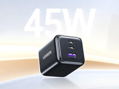 De Ugreen 45 W GaN lader heeft een lanceringsprijs van ongeveer $11 in China. Afgebeeld: de oplaadsteen. (Afbeeldingsbron: Ugreen)