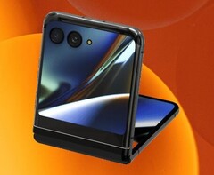 Motorola's volgende vlaggenschip Razr smartphone en zijn enorme cover display. (Beeldbron: Evan Blass)