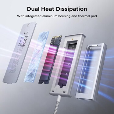 Aluminium ontwerp met thermische warmtepad